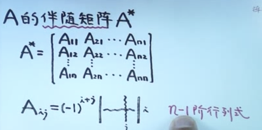伴随矩阵与行列式的交织关系